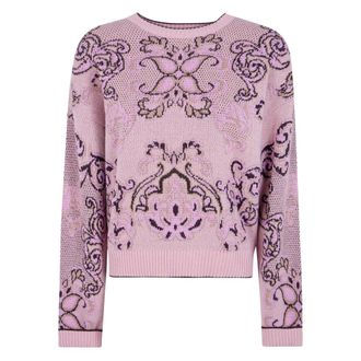 Twinset Maglia - Dames - Ronde hals truien - Roze - M - Truien & Vesten