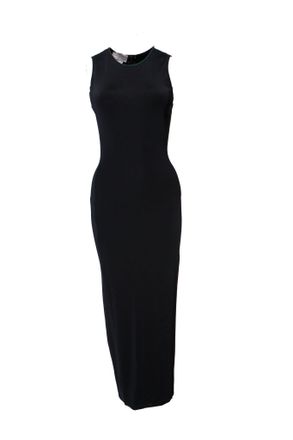 Paco Rabanne (Vintage), black long evening dress (stretch) in size FR4O/M