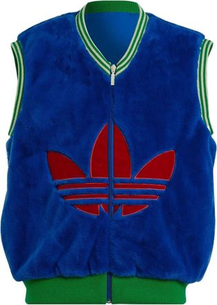 adidas Adicolor Heritage Now Logo Vest Asia Sizing Blue Green IB3432