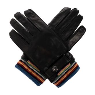 Paul Smith Guantes con pu&ntilde;o de raya distintiva - Accessories - Hombre - Negro - L