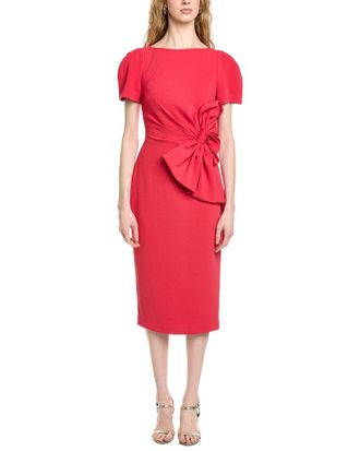 Badgley Mischka Side Bow Cocktail Dress