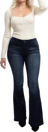 1822 Denim Long Mid-Rise Vintage Flare Jeans In Giovanna