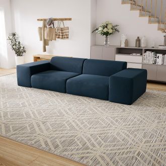 MYCS Sofa 3-Sitzer Ozeanblau Feingewebe - Elegantes, gemütliches 3-Sitzer Sofa: Hochwertige Qualität, einzigartiges Design - 294 x 72 x 107 cm