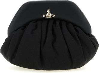 Vivienne Westwood Brooke Clutch - Dames - Clutches - Zwart - ONE Size - Leer - Tassen