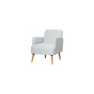 Paperflow Paperflow - Sill&oacute;n Brooks Patas De Madera Maciza Gris Claro