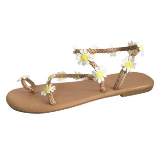 Generic Walking Sandals For Women Uk Memory Foam Trainers Ladies Beach Sandals Size 3 Cute Plantar Fasciitis Flower Flip Flops Size 8 Gold Court Shoes For Wom