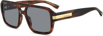 Dsquared2 D2 0197/S - Heren - Zonnebrillen - Bruin - 57 MM - Accessoires