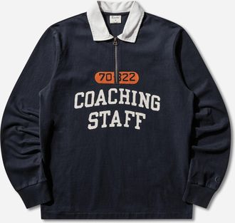 Champion Men s Time Capsule Half Zip Polo Shirt Dark Blue