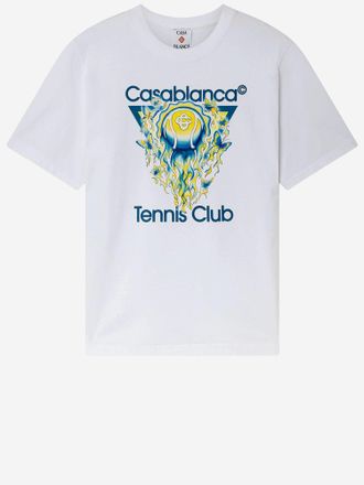 Casablanca Baumwoll-T-Shirt mit Logo
