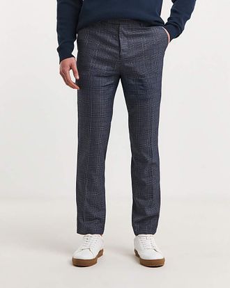 Jacamo Seb Blue Check Suit Trouser