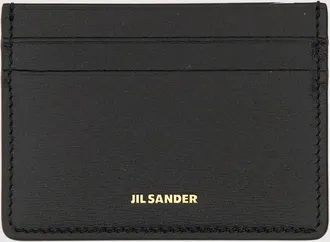Jil Sander Portacarte in pelle con logo
