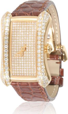 Bucherer Pre-owned Carl F. Bucherer Alacria Quartz Diamond Silver Dial Ladies Watch 10702.01.90.11