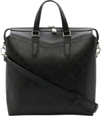 Louis Vuitton Pre-owned Tote Bags, male, Black, Size: ONE SIZE Pre-owned Monogram Illusion 2way Briefcase