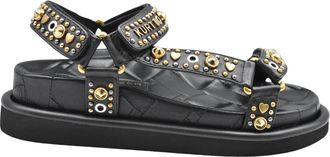 Kurt Geiger Orson Sandal - Dames - Sandalen - Zwart - 38 EU - Schoenen