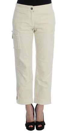 Ermanno Scervino Cotton Capri Cropped Cargo Womens Pants (Pre-Owned)
