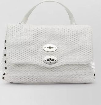 Zanellato shoulder bag top handle metal studs
