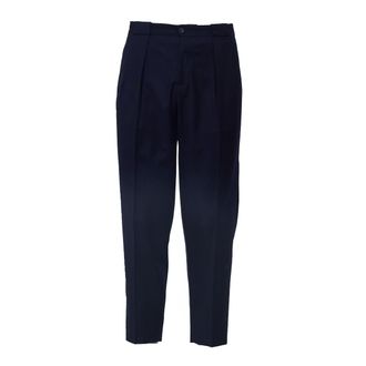 BRIGLIA 1949 Wide-Leg Trousers in Stretch Virgin Wool with Double Pleats