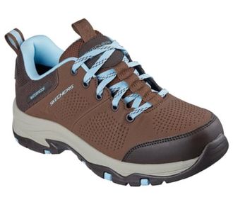 Skechers Womens Trego Trail Destiny Hiking Boot, Chocolate Synthetic/Textile/Trim, 4 UK