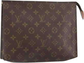 Louis Vuitton Pre-owned Clutches, female, Brown, Size: ONE SIZE Pre-owned Canvas Clutch
