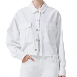 A Gold E Womens Nyx Denim Shirt In Flour