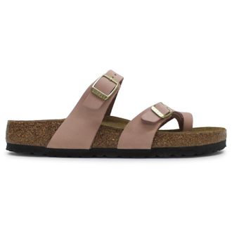 Birkenstock Mayari Nubuck Leather Unisex Casual Sandals - Soft Pink - Size:UK 4.5