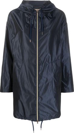 Herno techno taffeta parka coat - women - Polyester - 48 - Blue