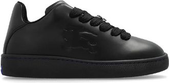 Burberry Box Equestrian Knight Motif Leather Sneakers, Brand Size 38.5 ( US Size 8.5 )