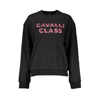 Cavalli Sweatshirt met Lange Mouwen - Dames - Sweatshirts - Zwart - S - Katoen - Hoodies & sweatvesten