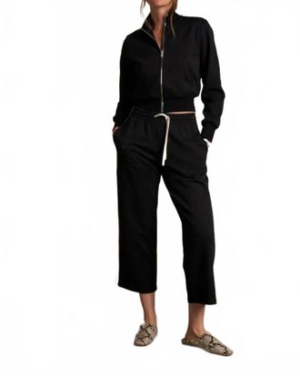 perfectwhitetee Milana Track Jacket In True Black