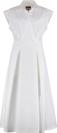 A.P.C. Katoenen Poplin Blousejurk - Dames - Casual kleedjes - Wit - S - Katoen - Kleedjes