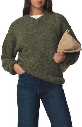 Joe's Cotton & Cashmere V-Neck Sweater in Moss at Nordstrom, Size X-Large