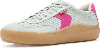 Dr. Scholls Time Win Lace-Up Shoes Womens Shoes Minty Blossom Green Pink : 9.5 M, Suede