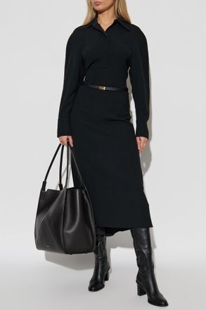 Victoria Beckham Dress With Collar, Womens, Black