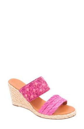 Andr&eacute; Assous Nolita Wedge Slide Sandal in Fuchsia at Nordstrom Rack, Size 11