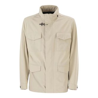 Fay Light Jackets, male, Beige, Size: M Unlined Travel Jacket