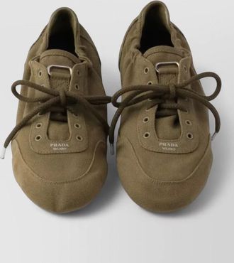 Prada canvas low top sneakers rubber sole