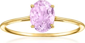 Ross-Simons Kunzite Ring in 14kt Yellow Gold