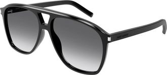 Saint Laurent SL 596 Dune Zonnebril - Dames - Accessoires - Zwart - Maat: 58 MM Nylon