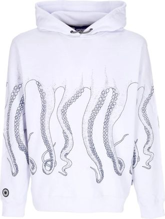 Octopus Hoodie - Heren - Hoodies - Wit - XL - Hoodies & sweatvesten