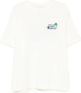 Dr&ocirc;le de Monsieur Drole De Monsieur | Vine Embroidered Slogan T-Shirt - XL