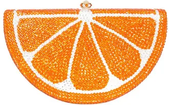 Aquaswiss Luxmob Orange Crystal Clutch