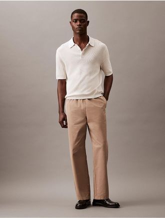 Calvin Klein Mens Soft Cotton Pull-On Pants - Brown - XS