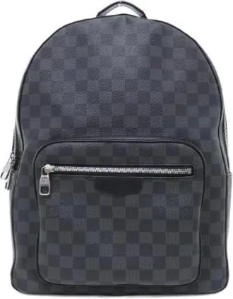 Louis Vuitton Vintage, unisex, Zwart, ONE Size, Pre-owned Louis Vuitton Josh Damier Graphite Coated Canvas Rugzak