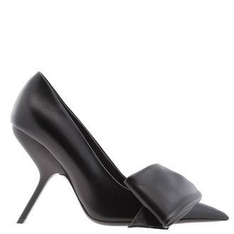 Ferragamo Ferragamo Erica 105 Leather Bow Stiletto Pumps