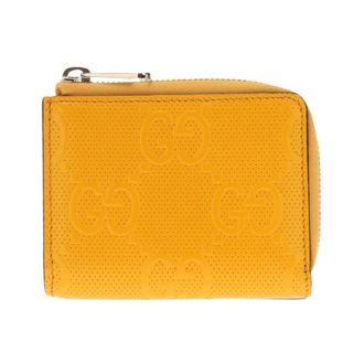 Gucci GG Logo Ritsportemonnee - Heren - Portefeuilles - Geel - ONE Size - Leer - Accessoires