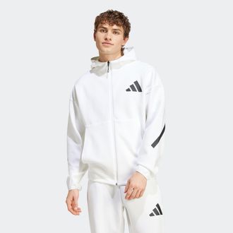 adidas adidas Sportswear M Z.N.E. FZ, f&uuml;r sportliche Aktivit&auml;ten, aus Polyester und Baumwolle