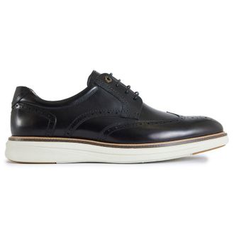 Simon Carter Mens Oreilly Brogue Shoes - Black Leather - Size UK 11.5