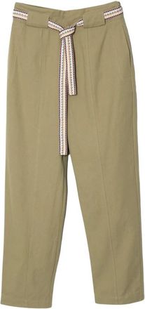 Suncoo Jacky Broek - Dames - Vrijetijds broeken - Groen - XL - Katoen - Broeken