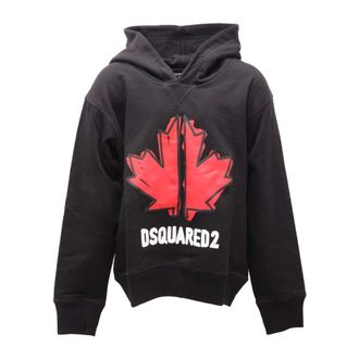 Dsquared2 Cool Fit Sweatshirt - male - Dsquared2 - Kids Sweatshirts - Black - 8 Y - Kids