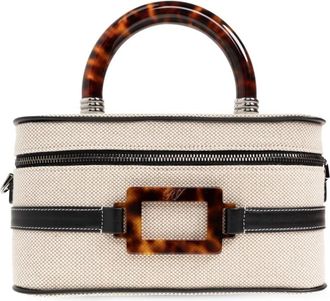 Roger Vivier Handtas - Dames - Handtassen - Beige - ONE Size - Katoen - Tassen